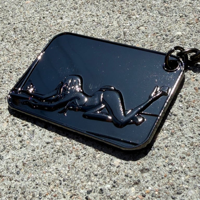 Heaven Glitter Enamel 3D Keychain by Katie Skelly Image 3