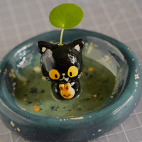 Image 2 of Black Kittie Trinket