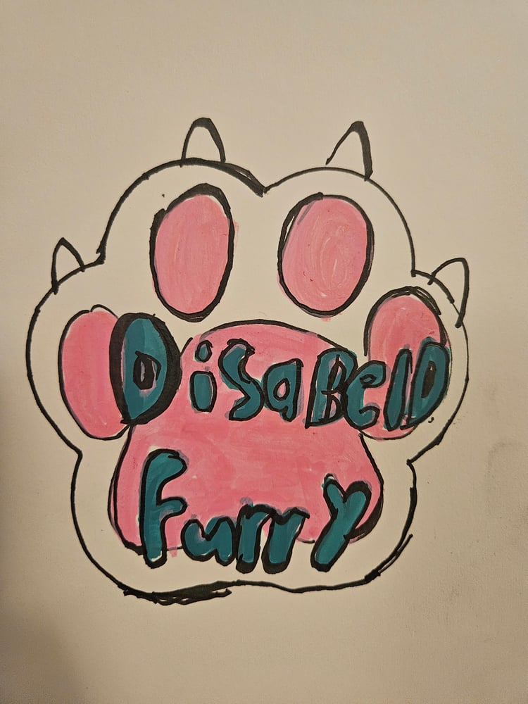 Image of Disabled Furry social badge 