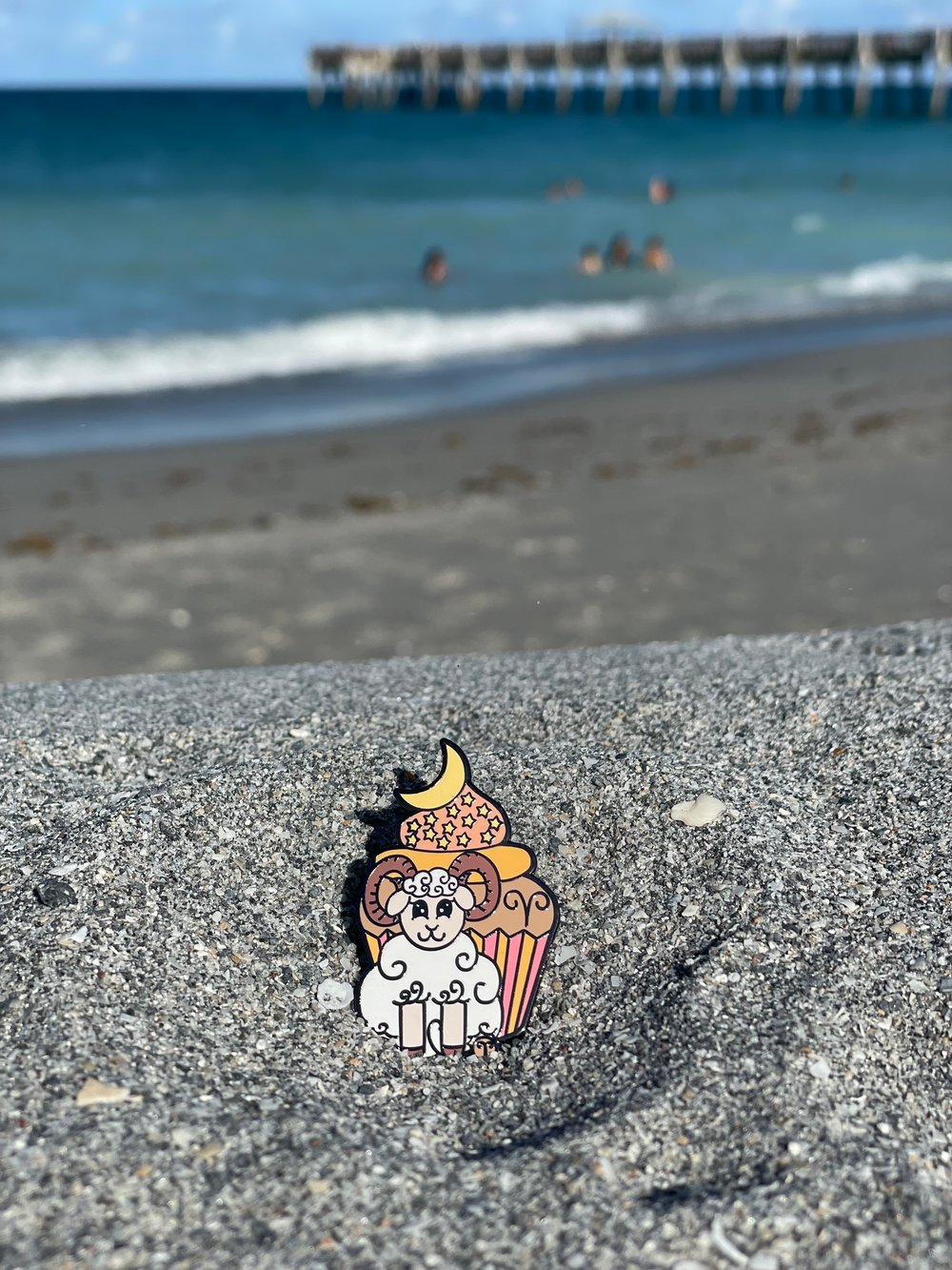Image of Aries Cupcake Pin