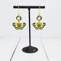 Image 3 of Moth Moebius Earrings 