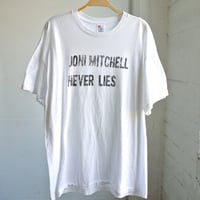 Image 1 of Silkscreen Print on Vintage T-Shirt – “Joni Mitchell Never Lies”