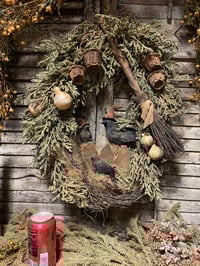 Image 5 of #8.. Olde Winters Keeper ~ Wreath ~ Crows~