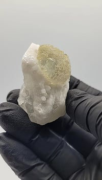 Image 12 of Octahedral YGX Fluorite & Candle Quartz with 4" Display - 5 Styles 