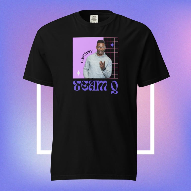 Team Q Retro Comfort Colors T-Shirt Image 3