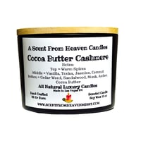 Image 1 of The Luxury Collection Cocoa Butter Cashmere Black Matte Candles