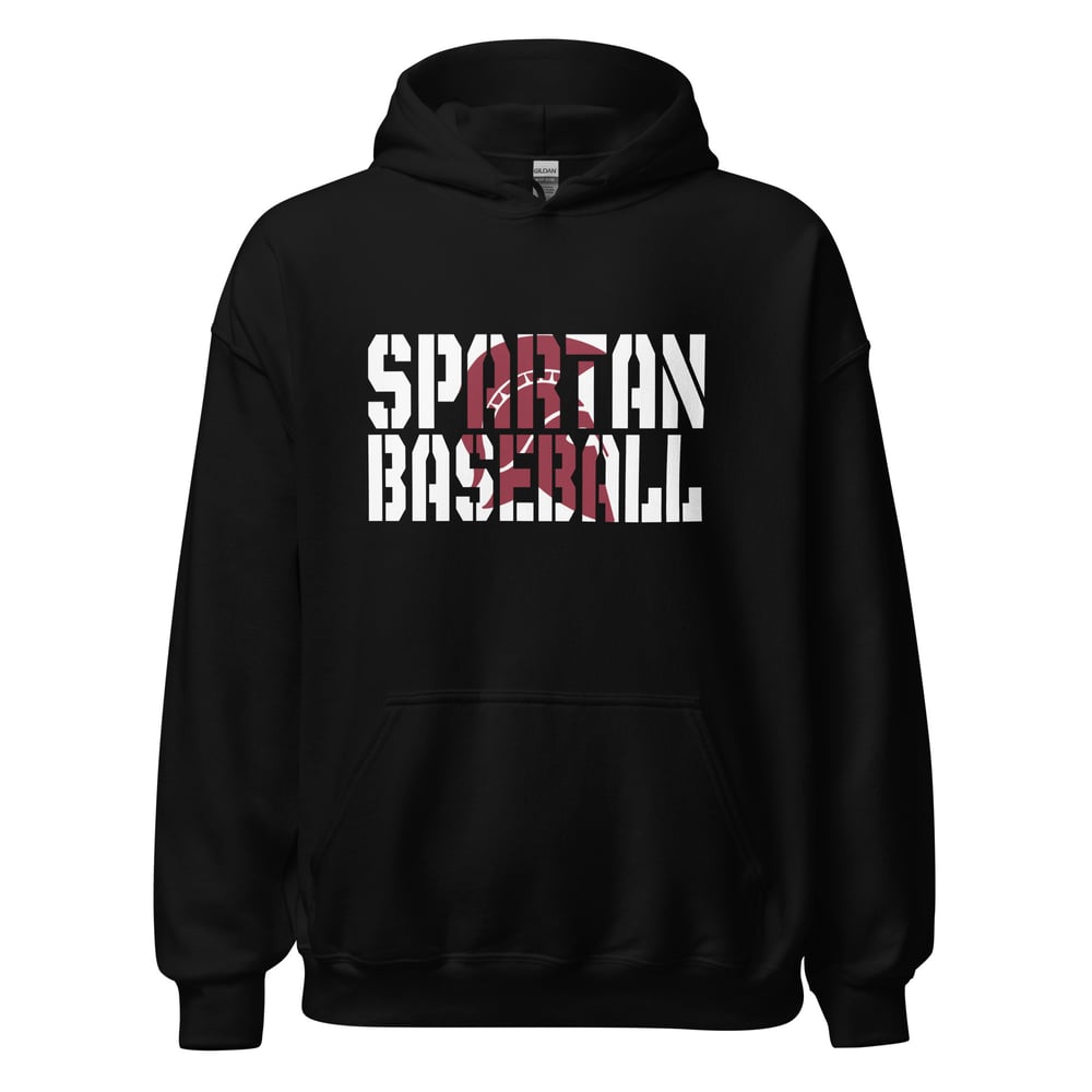 Spartan Baseball Block Letter Hoodie