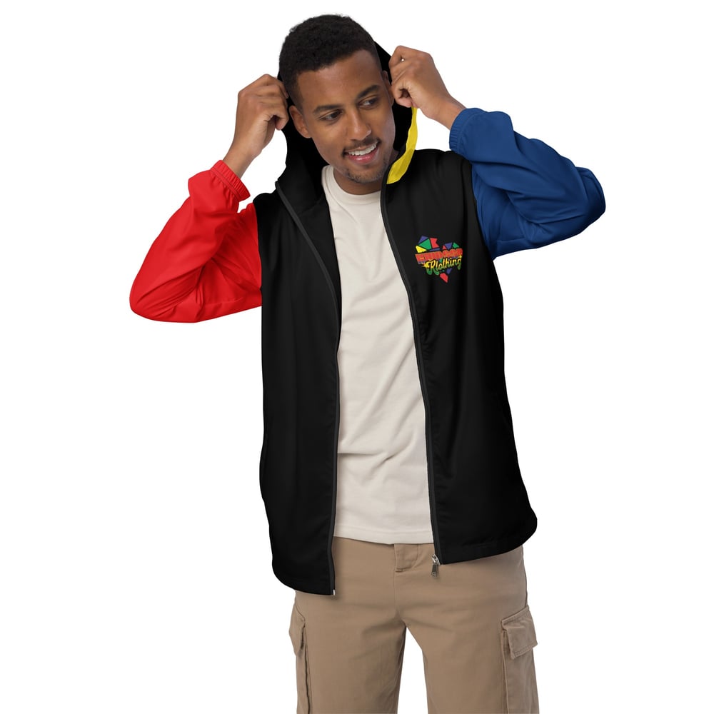 Image of Unisex Kolorblock Windbreaker 