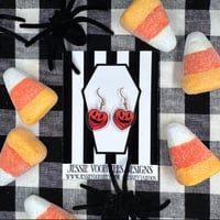 Halloween Earrings - Orange and Gold