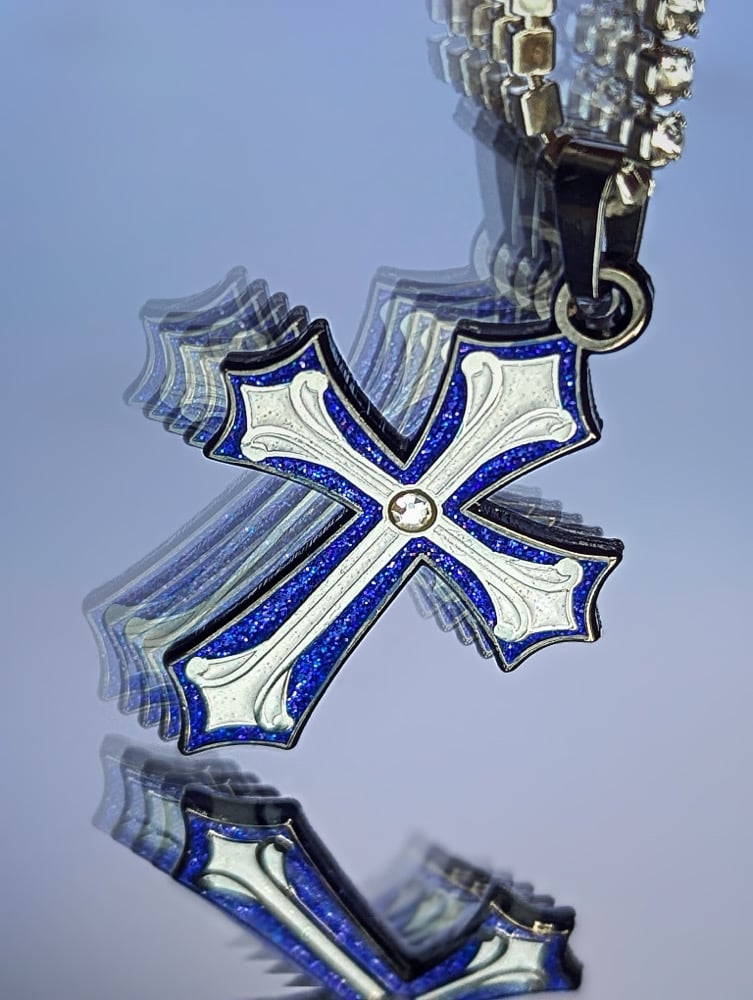 Image of Dantes Cross (Bleed Blue)