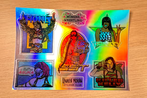 Image of Womens Wrestling Sticker Sheet