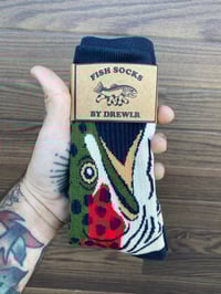 Image 2 of Hungry Rainbow Trout Socks