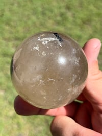 Image 13 of Smoky Quartz, Lepidolite & Tourmaline Sphere  #2916