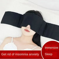Image 2 of Gravity Sleep Mask Weighted Eye Mask Light Blocking Headband Fatigue Relief Sleeping Aid for Men Wom
