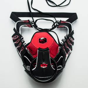 Image of RING MASK / SNEAKER MASK BKR / BLACK RED WHITE