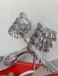Image 4 of CHANDELIER SILVER TWIST HEELS