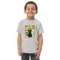 Image 2 of Toddler jersey t-shirt with Kitten