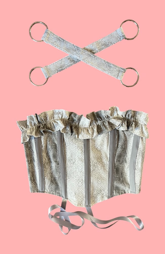 Image of Silver Snake corset