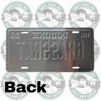 Image 5 of NEW! Small EMBOSSED Motorcycle Plates!! (Black & White)