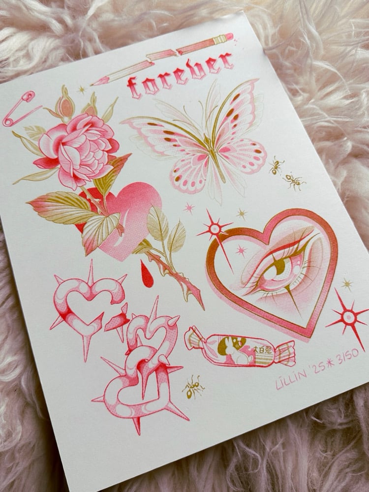 Valentine’s Risograph Print