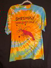 Image 1 of MEDIUM Shrimply Irresistible Tie Dye Shirt 1 copy