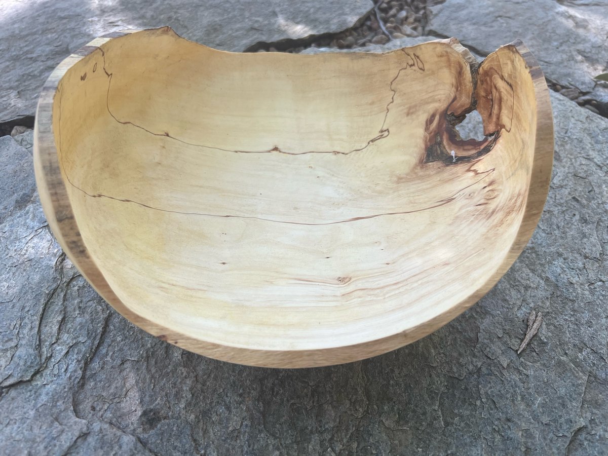 Image of Spalted Apple 10” diameter 