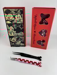Image 1 of Minnie & Mickey Mouse Vday Tweezers 🖤❤️
