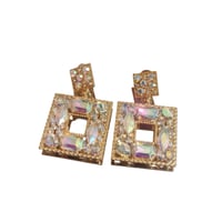 Image 5 of Geometric 2 square earring