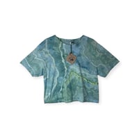 Image 1 of M Crop Tee in Verdant Geode Ice Dye