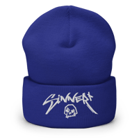 Image 10 of Sinner Skull Cuffed Beanie