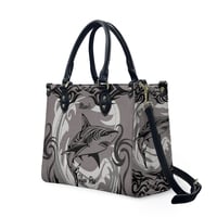 Image 2 of Women's PU Leather Manō Print Handbag