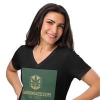 Image 3 of Women’s relaxed v-neck t-shirt
