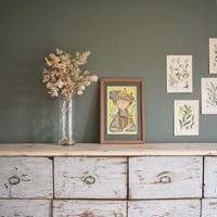 Image 3 of Peinture Ancienne Chapeau Oiseau