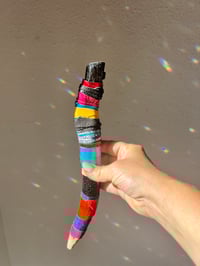 Image 1 of *new* BLACK RAINBOW crystal wand