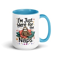 Image 3 of Sloth Just Here For The Naps Coffee Mug