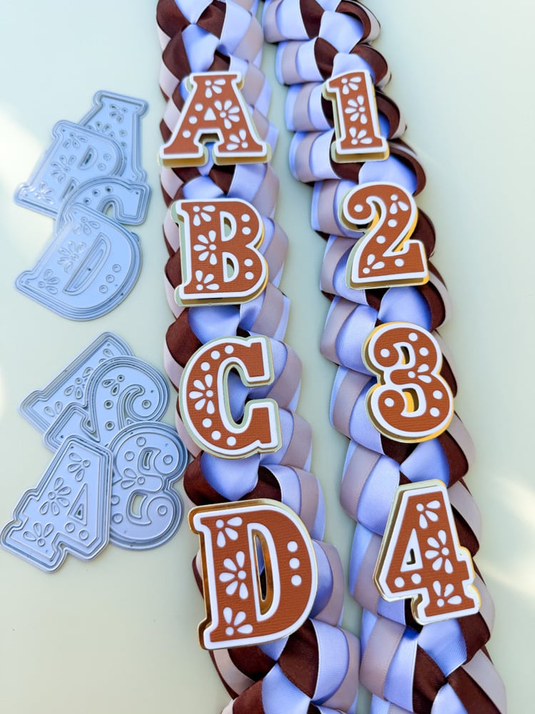 Talavera Alphabet or Numbers Metal Diecut | Lizzyfab Creations