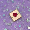 P + G Heart Enamel Pin