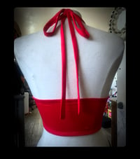 Image 2 of Red Studded Halter 