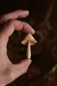Image 4 of Silver Birch Mushroom Pendant 