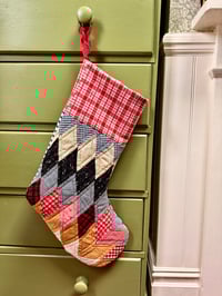 Image 2 of Antique American Quilt Stocking