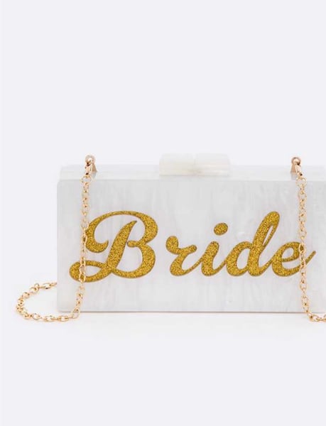 Image of BRIDE Acrylic Box Clutch