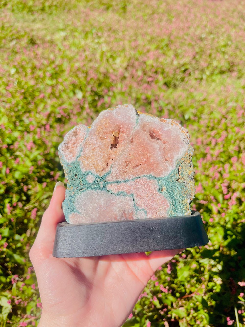 Image of Pink Amethyst slab stand