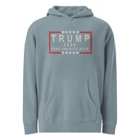 Image 1 of Trump 2024 Take America Back Embroidered Unisex pigment-dyed hoodie from PatriotsCo.com