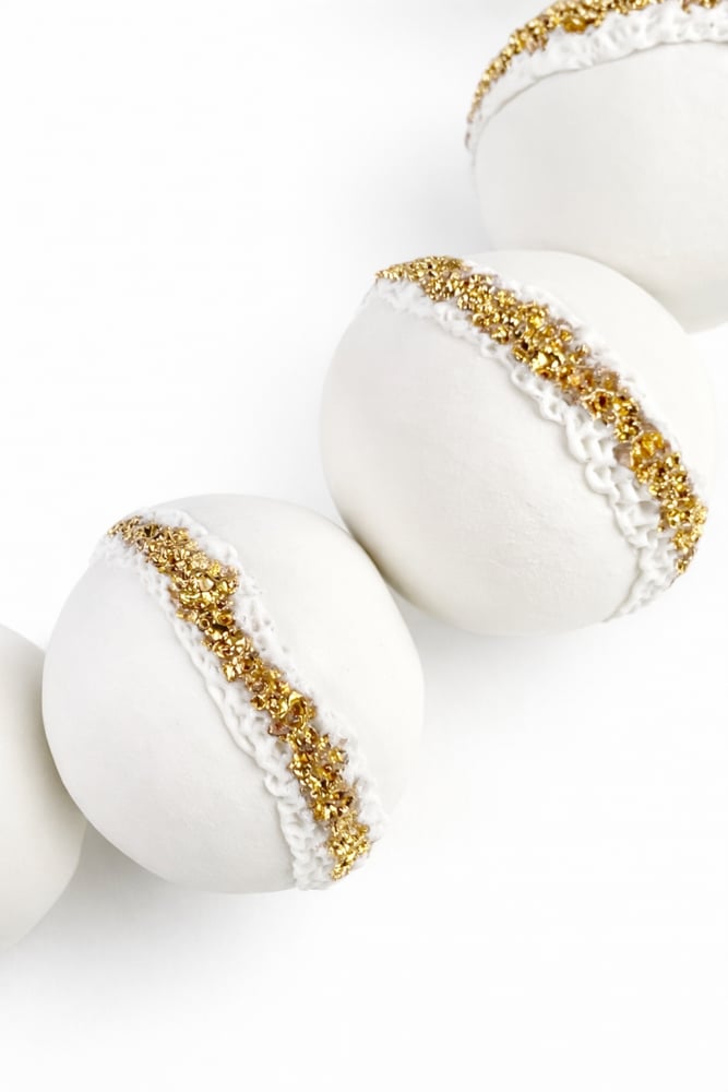 Image of Collana perle Reef_porcellana e oro