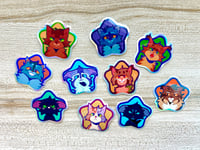 Image 5 of 2” Warriors Protagonist Star Stickers