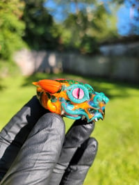 Image 4 of Exp Green Fire Dragon Head Pendant