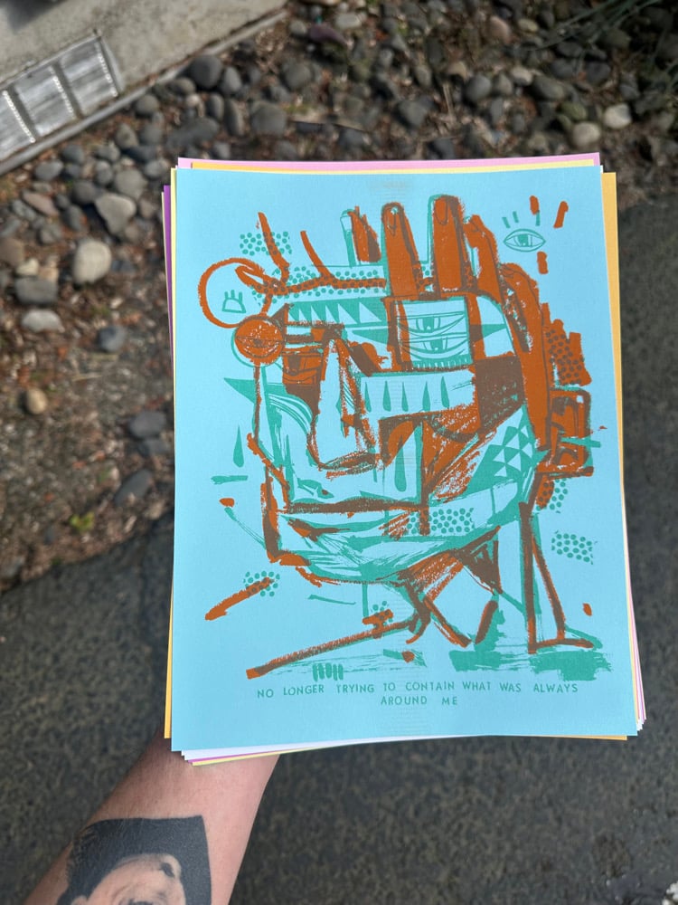 Image of around me riso print