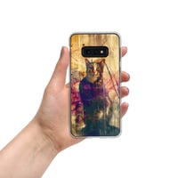 Image 8 of Beautiful Colorful Oil Painting Tabby Cat Inspired Clear Case for Samsung®