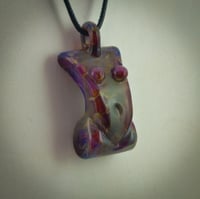 Image 1 of Deco Girl Pendant in Double Amber Purple