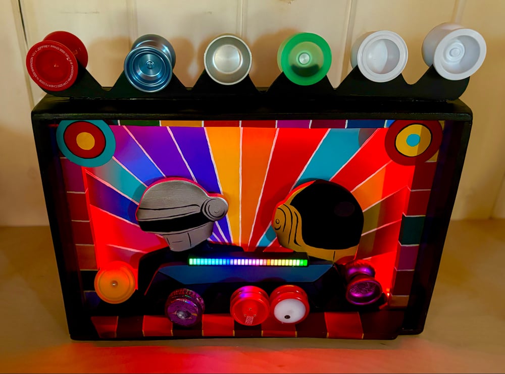 Image of Daft Punk DJ Yo-Yo Display with L.E.D. Lights